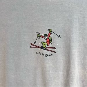 Life is good long sleeved ski T-shirt